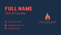 Flaming Ice Ventilation Business Card