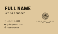 Forest Axe Lumberjack Business Card Design