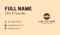 Wood Saw Blade Carpentry Business Card