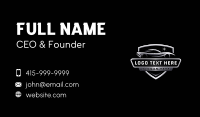 Automotive Garage Detailing Business Card