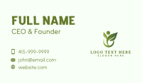 Natural Human Leaf Business Card