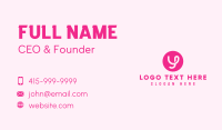 Fashion Boutique Letter Y Business Card