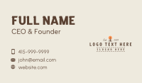 Outdoor Camping Tent Business Card