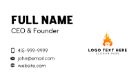 Flaming Lion Head Business Card