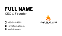 Flaming Lion Head Business Card Design