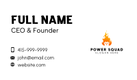 Flaming Lion Head Business Card