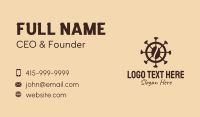 Coffee Bean Wheel  Business Card