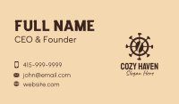 Coffee Bean Wheel  Business Card Design