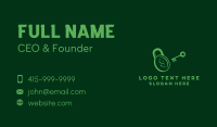 Padlock Key Dollar Business Card Design