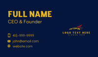 Race Car Wing Driving Business Card