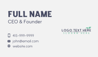 Nature Leaf Wordmark Business Card