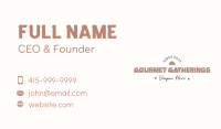 Vintage Kitchen Banner Wordmark Business Card Image Preview