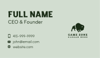 Bison Buffalo Animal Business Card