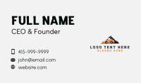 Front Loader Mountain Construction  Business Card