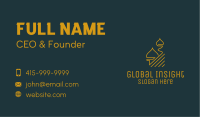 Gold Muslim Mosque Tower Business Card