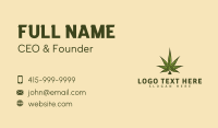 Classic Cannabis Leaf Business Card