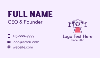 Reception Business Card example 1