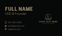 Elegant Floral Boutique Business Card