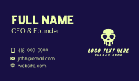 Skull Tattoo Artist Business Card