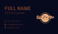Sommelier Business Card example 1