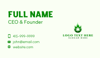 Weed Hemp Fire  Business Card Design