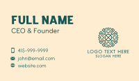 Textile Ornament  Business Card Design