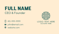 Textile Ornament  Business Card