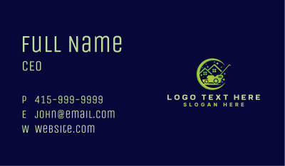 Lawn Mower Landscaping Business Card Image Preview