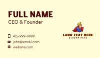 Superhero Cosplay Costume Business Card