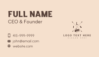 Hipster Traveller Lettermark Business Card