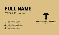 Screw Letter T Business Card