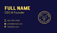 Electric Power Charge Business Card