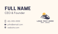 Mountain Hiking Outdoor Travel Business Card