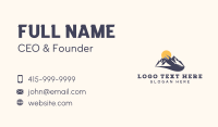 Mountain Hiking Outdoor Travel Business Card