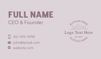 Beverages Business Card example 3