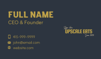 Yellow Modern Enterprise Wordmark Business Card Image Preview