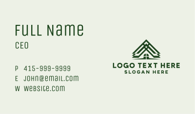 House Roofing Construction Business Card