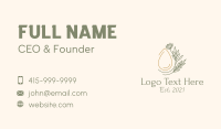 Flower Plant Droplet Business Card