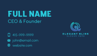 Water Surfing Wave Business Card