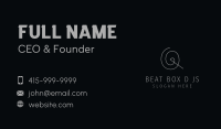 Fashion Designer Tailoring Style Business Card