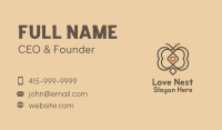 Hearts Butterfly Business Card Image Preview