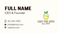 Lemon Fruit Shake Business Card Design