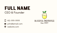 Lemon Fruit Shake Business Card