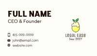 Lemon Fruit Shake Business Card