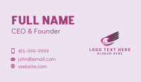 Purple Eagle Wing Business Card