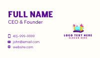 Inflatable Playground Castle  Business Card Design