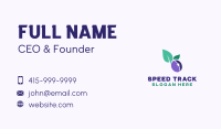 Abstract Plum Business Card
