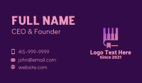 Piano Instructor Business Card example 2
