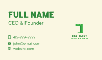 Green Castle Number 1 Business Card