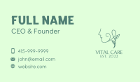 Beautiful Green Face  Business Card Image Preview